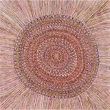(Language group: Ngan'gikurrunggurr) by Regina Pilawuk Wilson, synthetic polymer paint on Belgian linen, sold Oct 2025