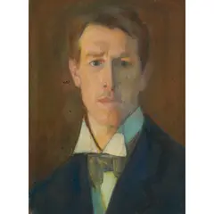 Hugh Ramsay, (Self portrait - Head and Shoulders), pastel on paper