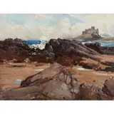 Arthur Streeton, (Bamburgh Castle), c.1908, oil on canvas