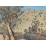 Tom Roberts, Dandenongs Landscape, c.1924, oil on board