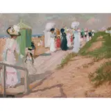E. Phillips Fox, (Promenade on the Beach), c.1909, oil on panel