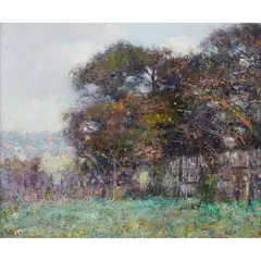 Frederick McCubbin, The Artist's Garden, South Yarra, oil on canvas