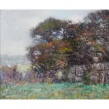 Frederick McCubbin, The Artist's Garden, South Yarra, oil on canvas