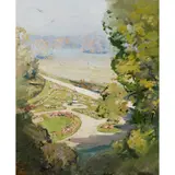 Arthur Streeton, The Rose Garden, Coombe Bank