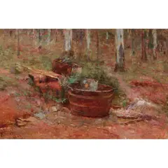 Frederick McCubbin, (Bush Setting, Mount Macedon), 1902, oil on canvas