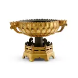 明 銅鎏金蓮花座 by Ming Dynasty A Tibetan Gilt-Bronze Lotus Base, sculpture, sold Nov 2025