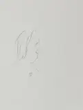 Barry Humphries, Sketch, Self, pencil on paper