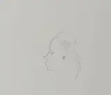 Barry Humphries, Sketch, Maro, pencil