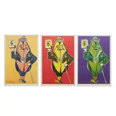 Barry Humphries, Willie Weeties, 1989, colour photo-lithograph, triptych, ed. 8/100