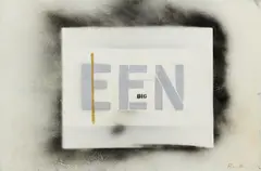 Barry Humphries, BIG, 1966, spray paint and synthetic polymer paint on board