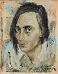 Clifton Pugh, Study for Portrait of Barry Humphries, 1959, oil on board