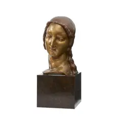 Alfred Janniot, Nymph Head from 'Homage to Jean Goujon', 1924/2005, bronze, ed. 4/8, conceived 1924, cast posthumously c.2005
