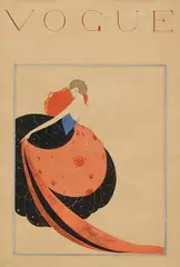 Reynaldo Luza, Study for Vogue Cover Illustration for 15th Feb, 1921, gouache and pencil on paper