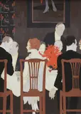 Reginald Edward Higgins, Diplomacy, watercolour and gouache on paper