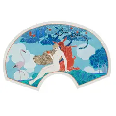 Georges Barbier, Eve, gouache, gold pen, gold leaf and pencil on paper