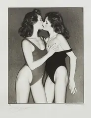 Debbie Moore and Lindy Christensen by John Swannell, 1977, platinum print, ed. 6/25, printed 2007, sold Jun 2025
