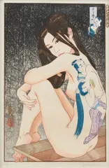 Paul Binnie, Utamaro no Shunga (Utamaro's Erotica), 2004-2005, colour woodblock print, AP for an edition of 100