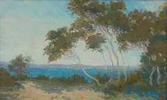 Bertha Merfield, Taylor Bay, Sydney, oil on canvasboard
