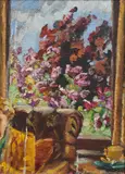 Constance Tempe Manning, Spring Time, oil on board