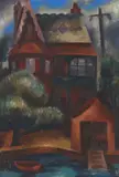 Nancy Borlase, Old House, Balmain, 1946, oil on board