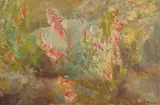 Ina Gregory, Floral Study, oil on board