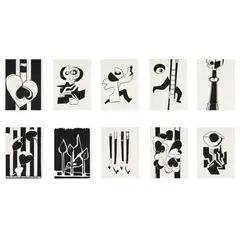Inge King, A Book of Cut-Outs, 2000, complete suite of screenprint cut-outs (10) with title page, ed. 12/15