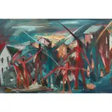 Roger Kemp, (Figures and Building)