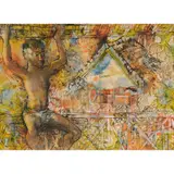 The Balcony by Donald Friend, watercolour, ink and gouache on paper on board, sold Jun 2025