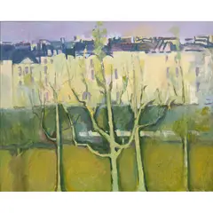 Noel Counihan, Paris Scene, 1969, oil on canvas