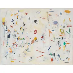 Untitled by Yvonne Audette, 1989, ink and gouache on paper, sold Jun 2025