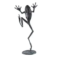 John Olsen, Untitled (Leaping Frog), 2004-2005, bronze, ed. 1/14