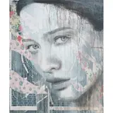Rone, Waterlily, 2017, mixed media on linen