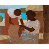 Ray Crooke, (Island Scene), oil on canvasboard