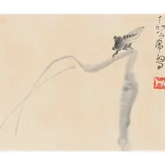 TING Yan-Yong, Cicada, Ink on paper
