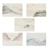 (5) by A Group Of Five Paintings By Satish Gupta, collages on hand-made paper with India ink and watercolour, sold Jun 2025