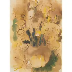 Flowers by Bei Jiaxiang, ink and colour on paper, framed, with glass,, sold Jun 2025