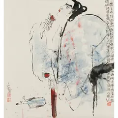 Wang Xiaoxin, Zhang Sheng, ink and colour on paper
