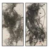 You Si, (2), Each: ink on paper, and with two red seals.