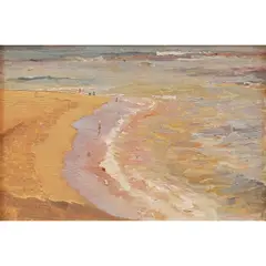 Douglas Dundas, Sand Spit Near Toowoon Bay, oil on board