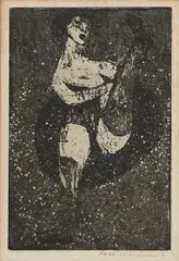 Fred Williams, The Can Can, etching, ed. of 10