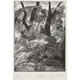 Ruth Burgess, The Source, 2010, linocut, ed. 5/20