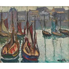Hayley Lever, Concarneau, oil on board