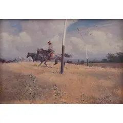 Percy Spence, Rounding Up The Horses, 1898, oil on panel