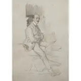 George Washington Lambert, Portrait of a Gentleman, pencil on paper