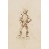 George Cruikshank, Down and Out, ink on paper