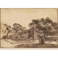 Austin H Platt, Redlands, Neutral Bay, etching, 3/175