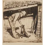 Lionel Lindsay, Old Mac, etching, no. 18/35