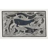 Banduk Marika, Baru Marna ga Bathurumirri Barpi (Crocodile, Shark & Rock Snake), 1986, linocut, ed. 14/20 II