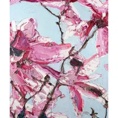 Alesandro Ljubicic, Tiffany Through the Branches III, 2016, oil on linen on dibond
