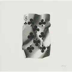 Cj Hendry, 8 of Clubs, 2014, ink on paper